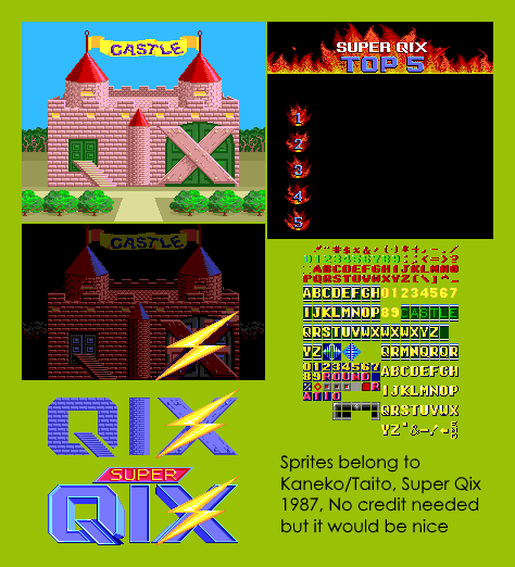 Super Qix - Attract Mode & Font