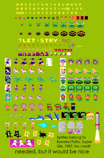 Super Qix - General Sprites