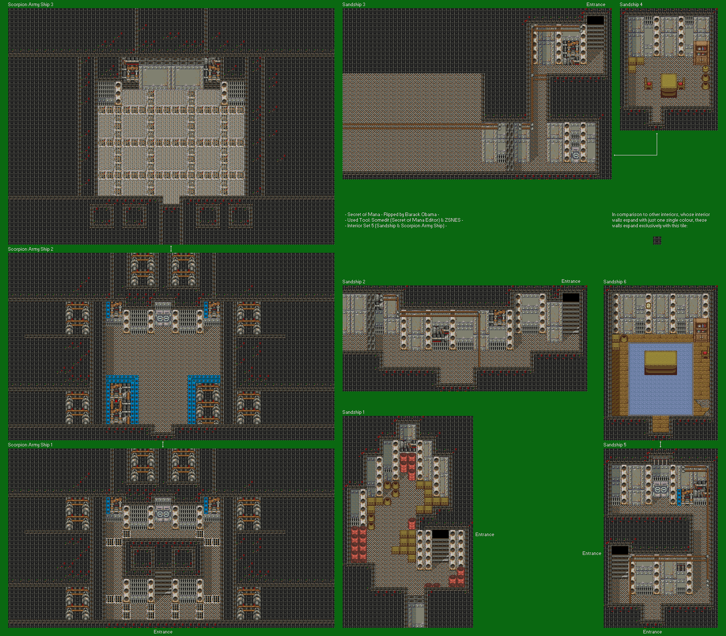 Secret of Mana - Sandship & Scorpion Army Ship (Interior)