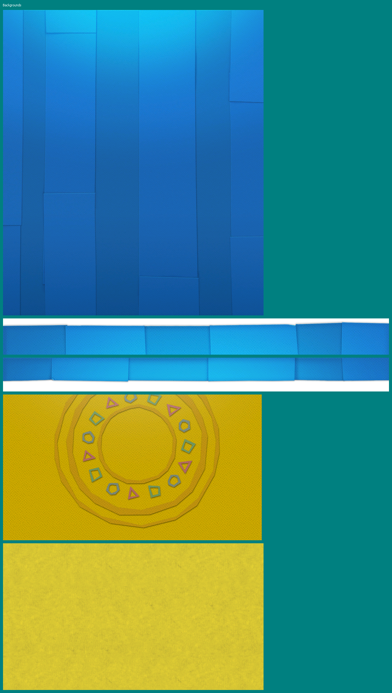 Paper Mario: Color Splash - Backgrounds