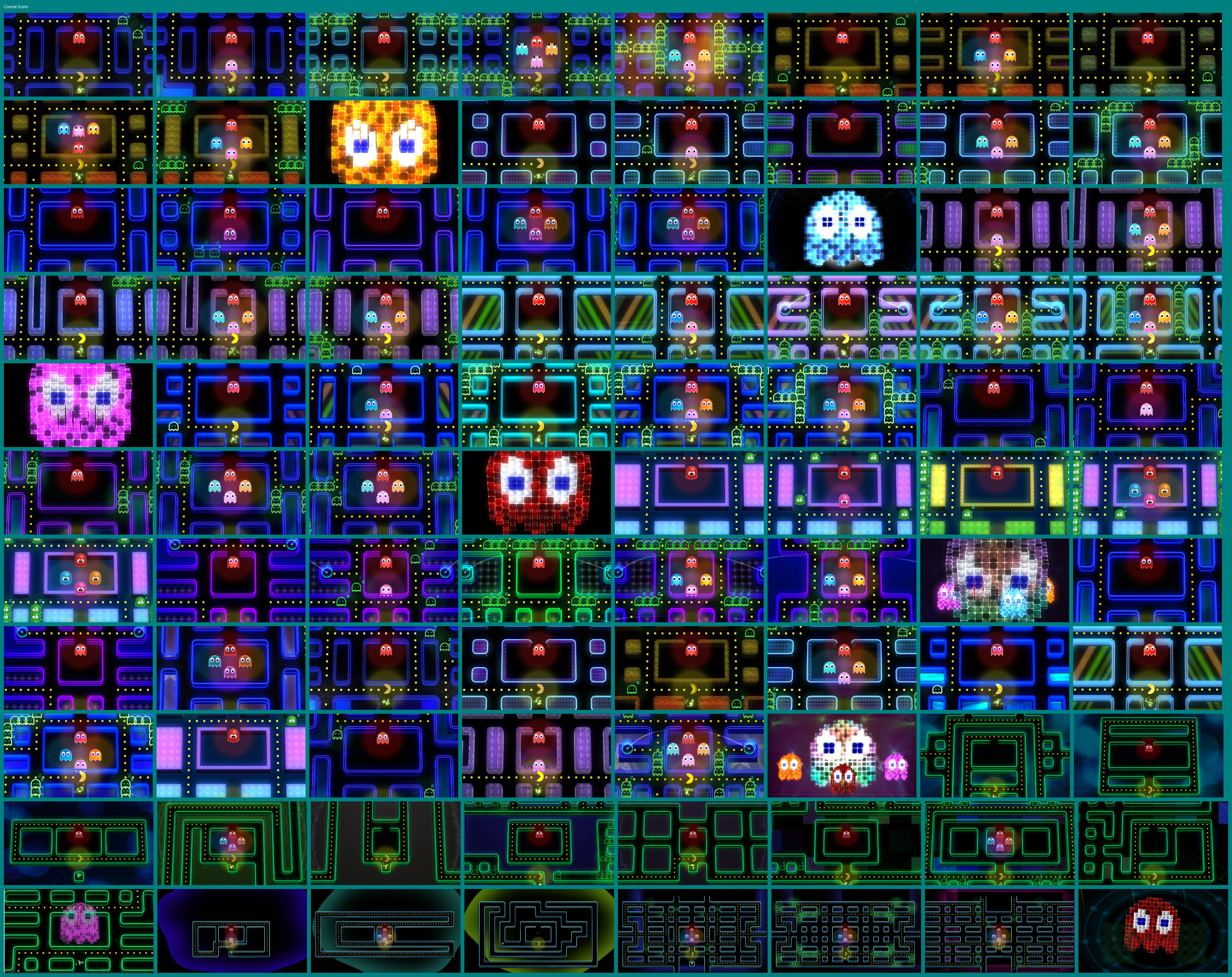 Pac-Man Championship Edition 2 - Course Select Icons