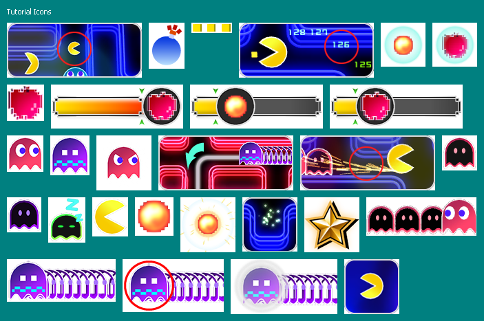 Pac-Man Championship Edition 2 - Tutorial Icons