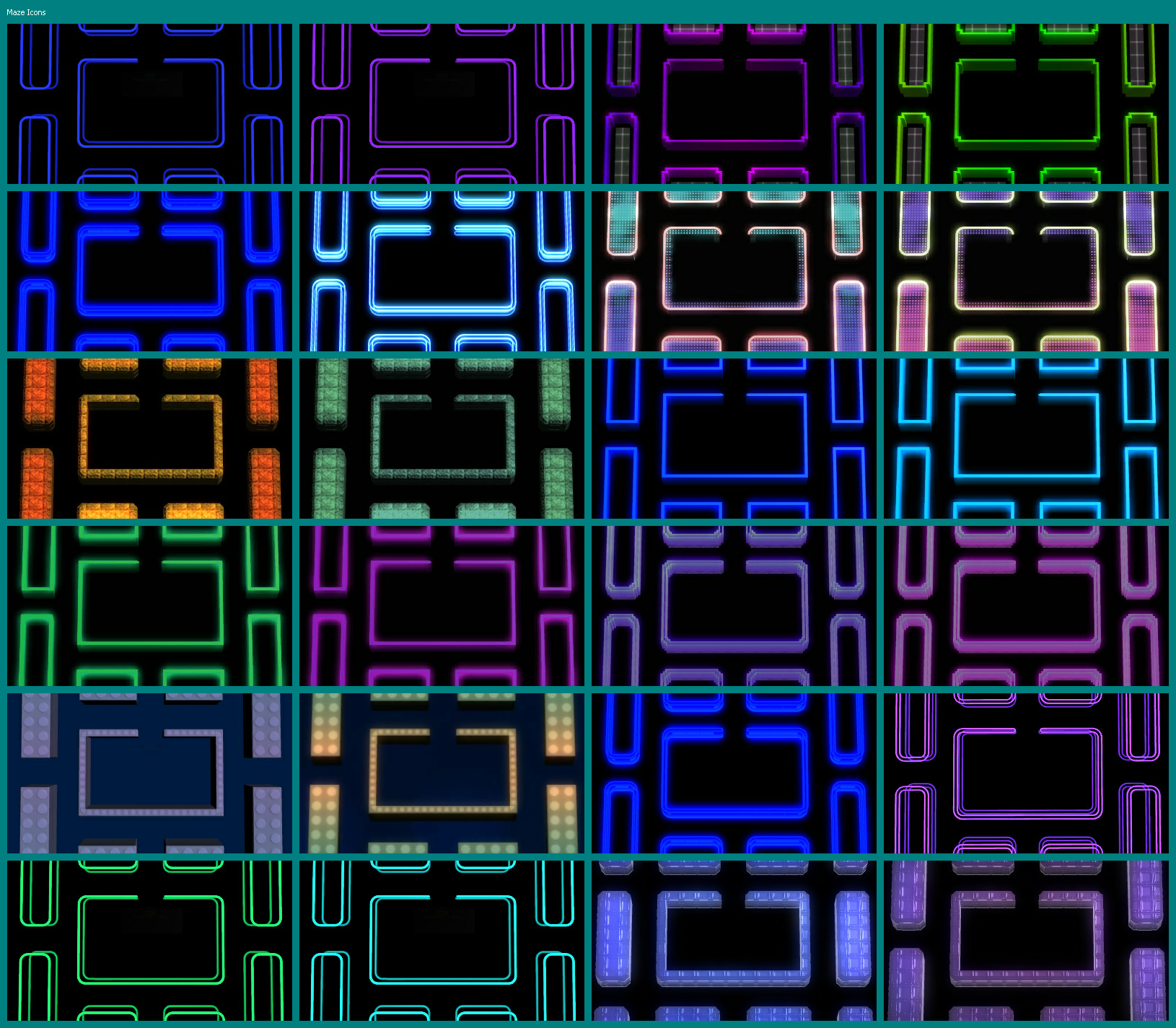 Pac-Man Championship Edition 2 - Maze Icons