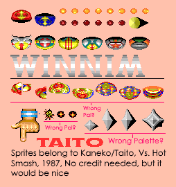 Vs. Hot Smash - General Sprites