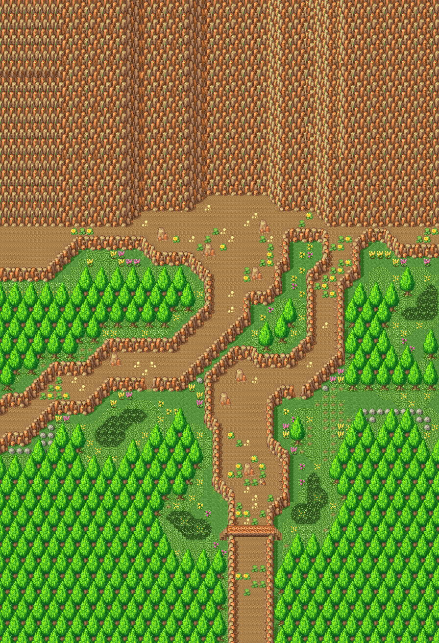 Potos Falls (No Water, Grass & Bushes)