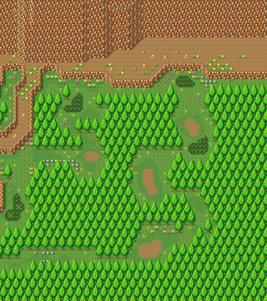 Potos Path 1 (No Water, Grass & Bushes)