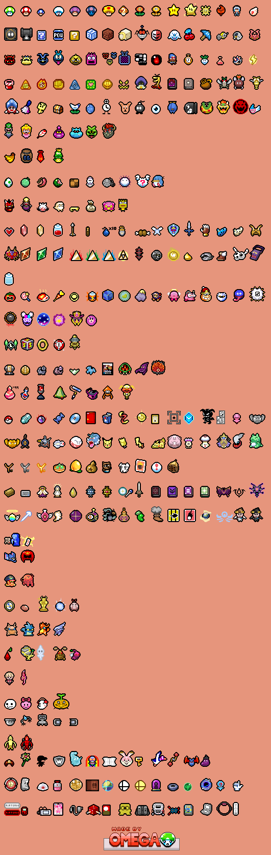 Items and Characters (The Binding of Isaac-Style)