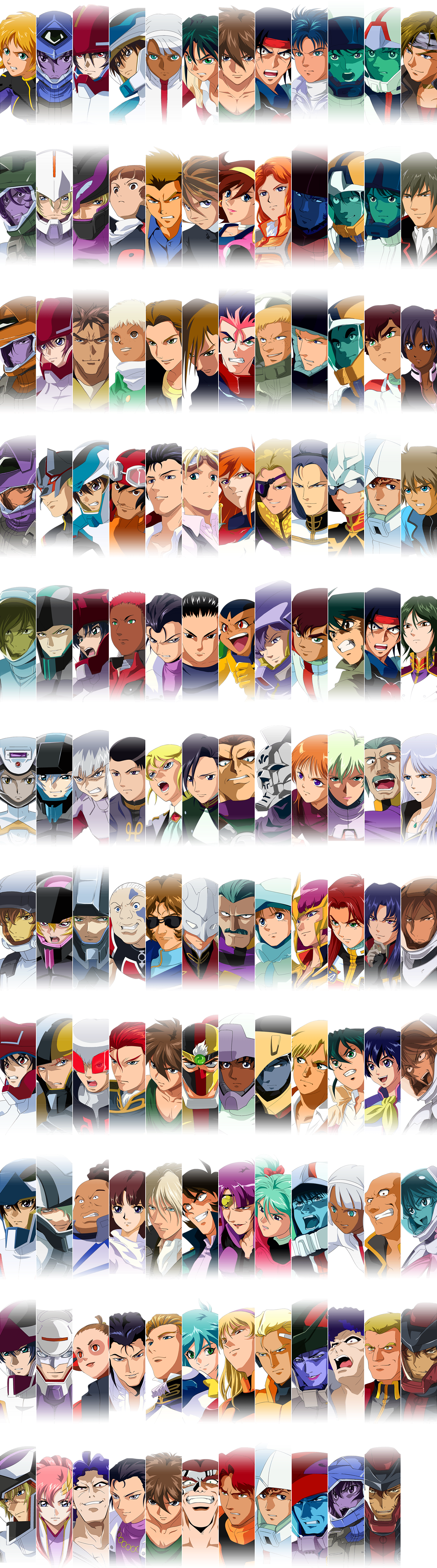 SD Gundam G Generation Wars - Title Screen Character Cutins