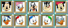 Mickey's Speedway USA - Character Select Mugshots