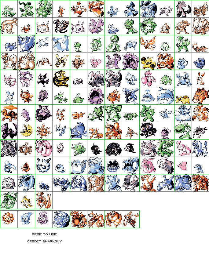 Hoenn Pokémon (R/G/B-Style)