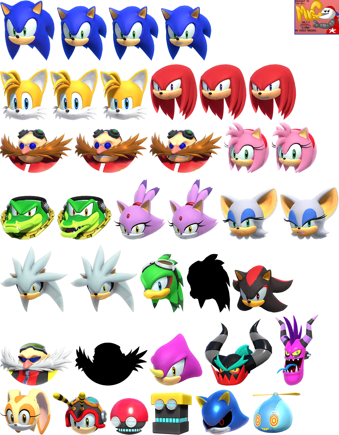 Sonic at the Olympic Games (Tokyo 2020) - Character Dialogue Icons