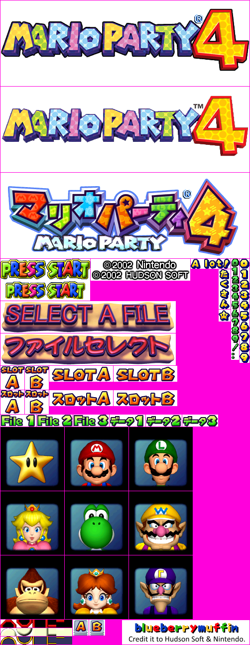 Mario Party 4 - Title Screen & File Selection