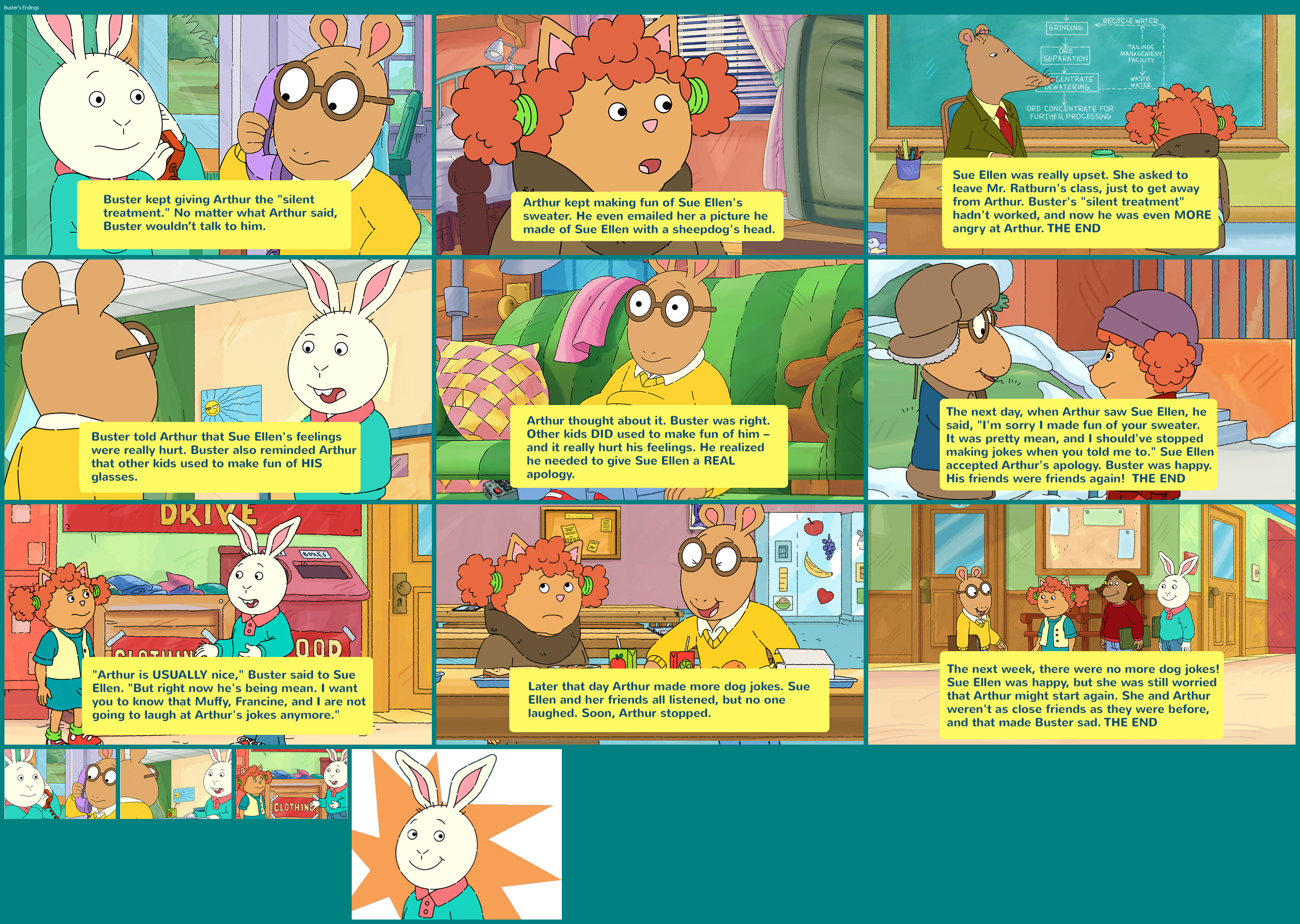 Arthur Comics: So Funny I Forgot to Laugh! - Buster's Endings