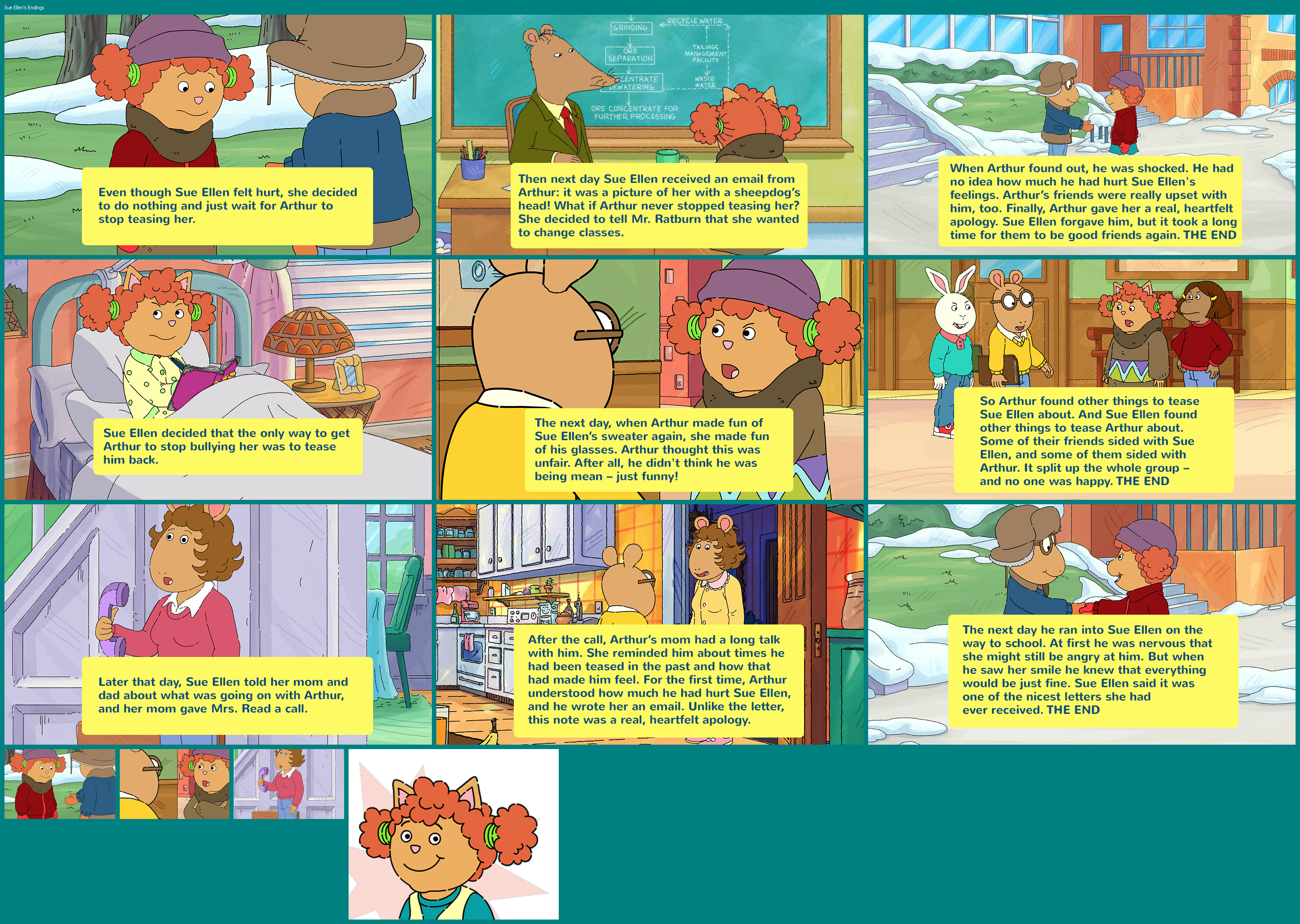 Arthur Comics: So Funny I Forgot to Laugh! - Sue Ellen's Endings