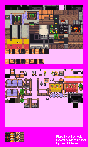 Secret of Mana - Northtown & Southtown (Interior)