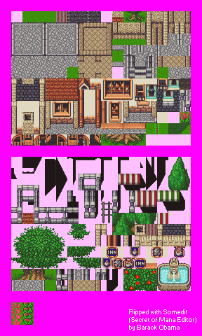 Secret of Mana - Northtown & Southtown (Exterior)