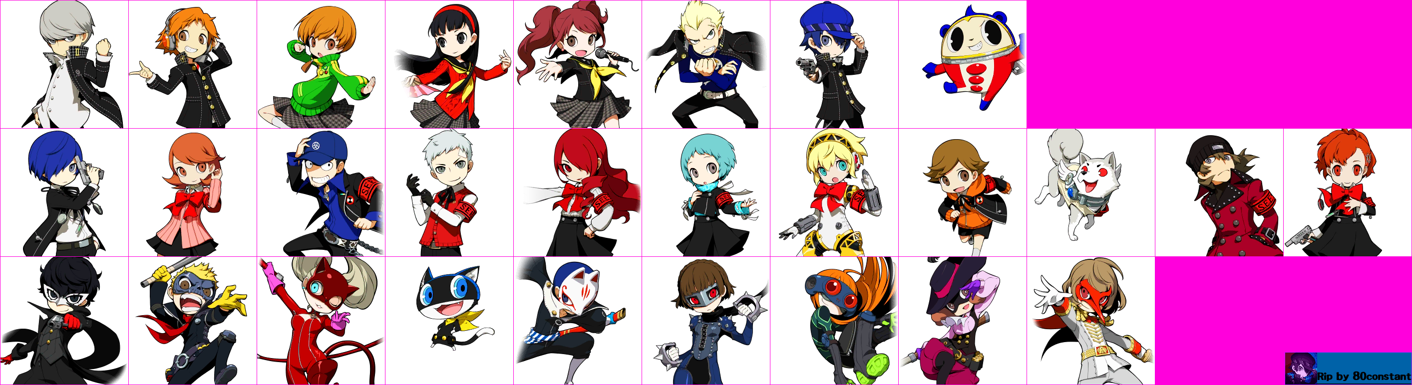 Persona Q2: New Cinema Labyrinth - Party Menu Portraits