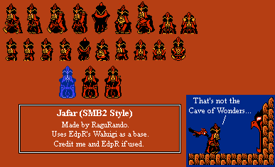 Disney / Pixar Customs - Jafar (Super Mario Bros. 2 NES-Style)