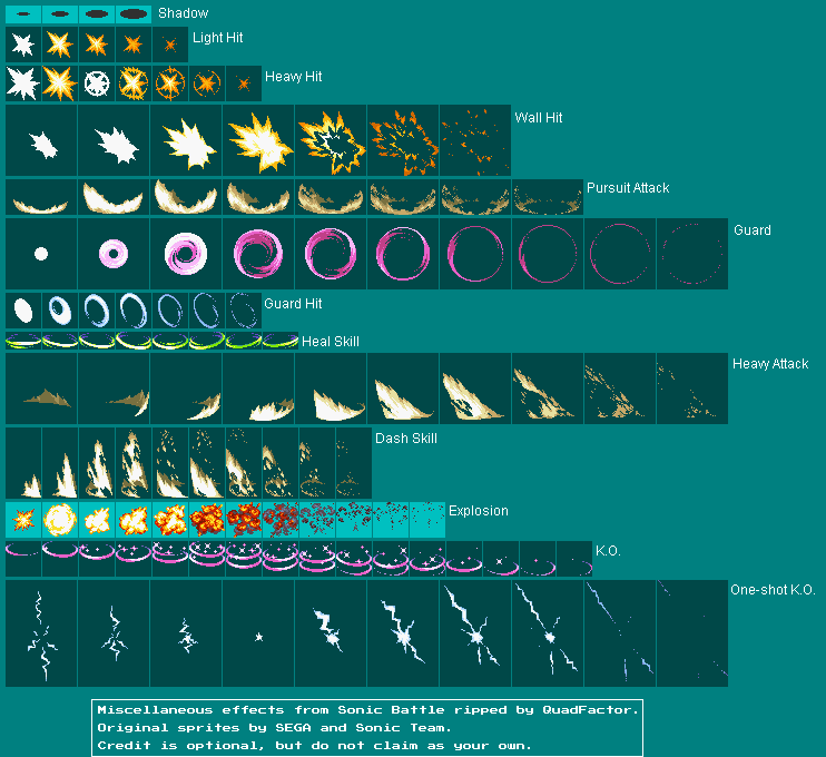 Sonic Battle - Miscellaneous Effects