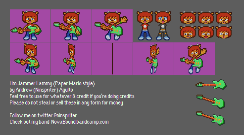 Um Jammer Lammy (Paper Mario N64-Style)