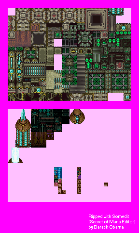 Secret of Mana - Mana Fortress (Interior, Unused Palette)