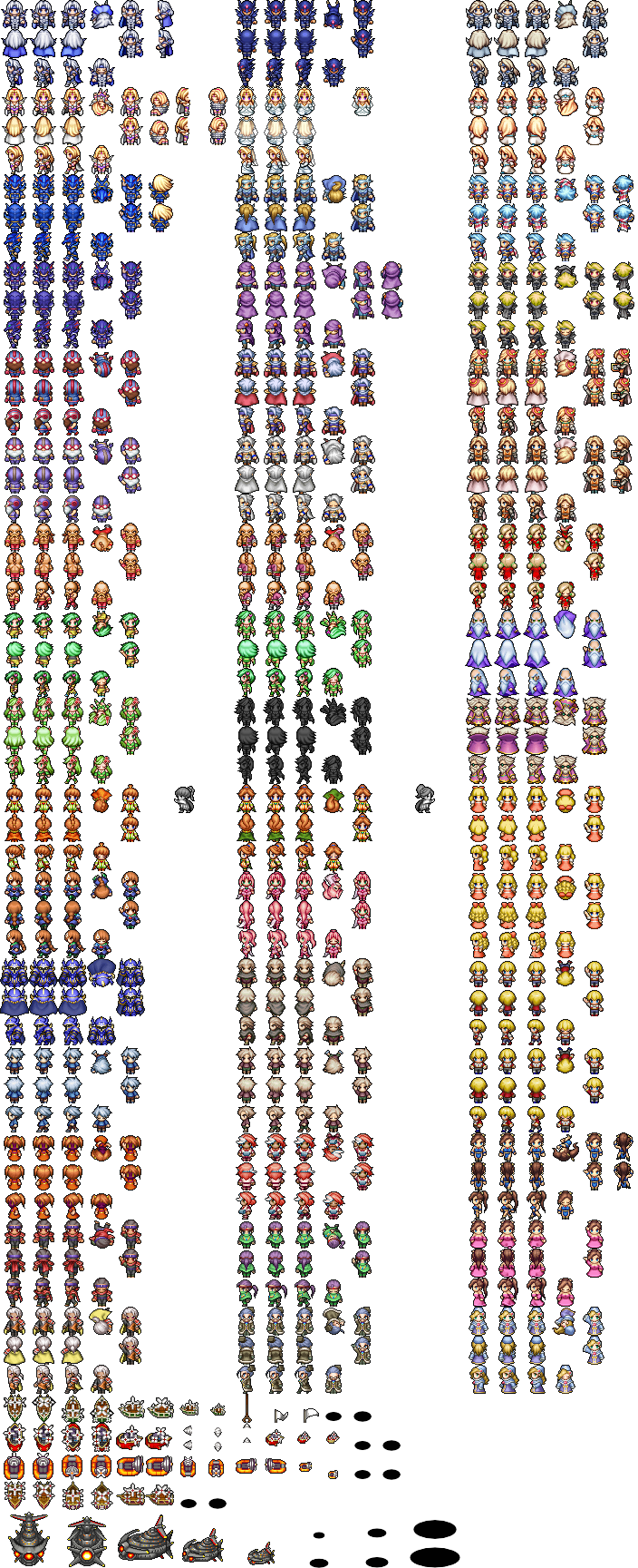 Final Fantasy 4: The Complete Collection - The After Years - Main Characters (Overworld)