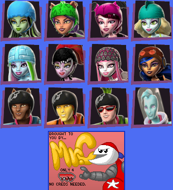 Monster High: Skultimate Roller Maze - Character Dialogue Icons