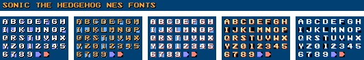 Sonic the Hedgehog Improvement (Hack) - Fonts (V1.3)