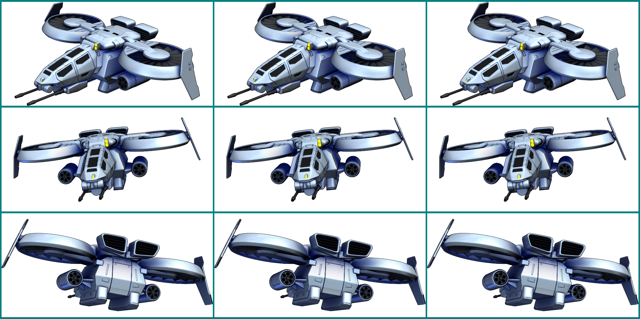 SD Gundam G Generation Cross Rays - Combat Helicopter (Orb Forces)