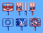 Sonic the Hedgehog Improvement (Hack) - Goal Post Signs