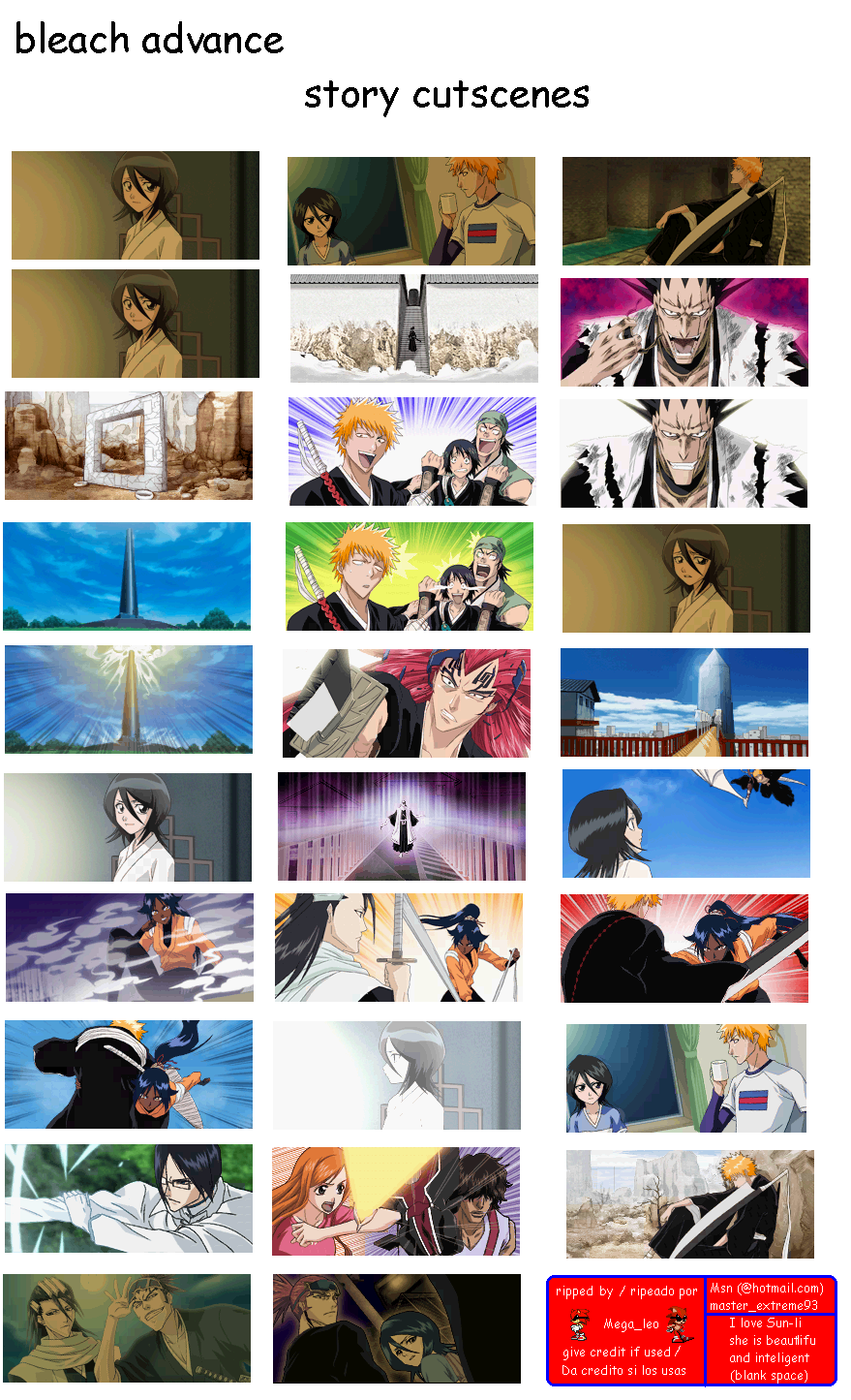 Bleach Advance: Kurenai ni Somaru Soul Society (JPN) - Story Cutscenes