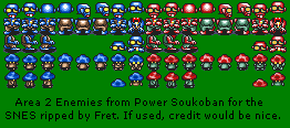Power Soukoban (JPN) - Level 2 Enemies