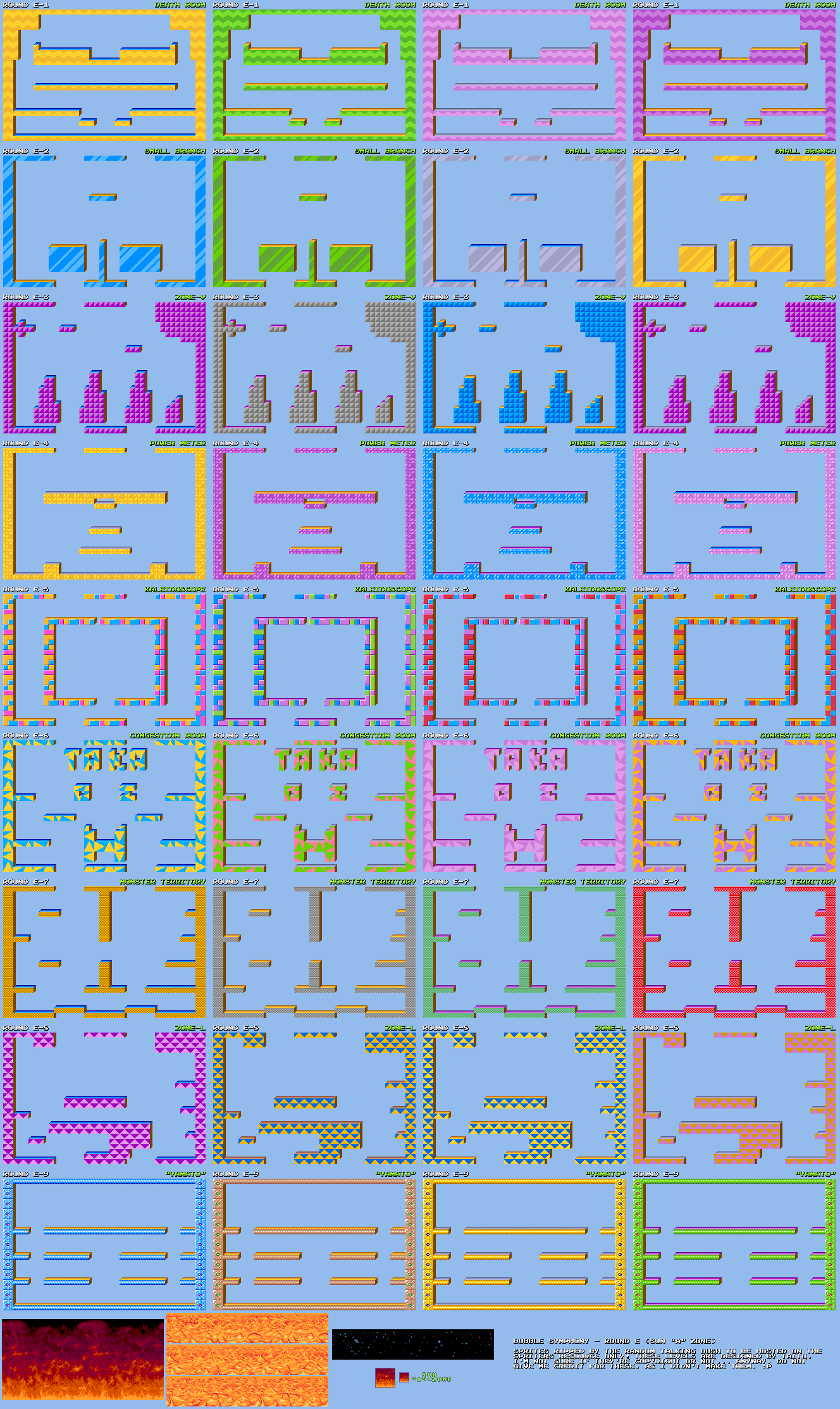 Bubble Symphony / Bubble Bobble II - Round E (Sun "A" Zone)