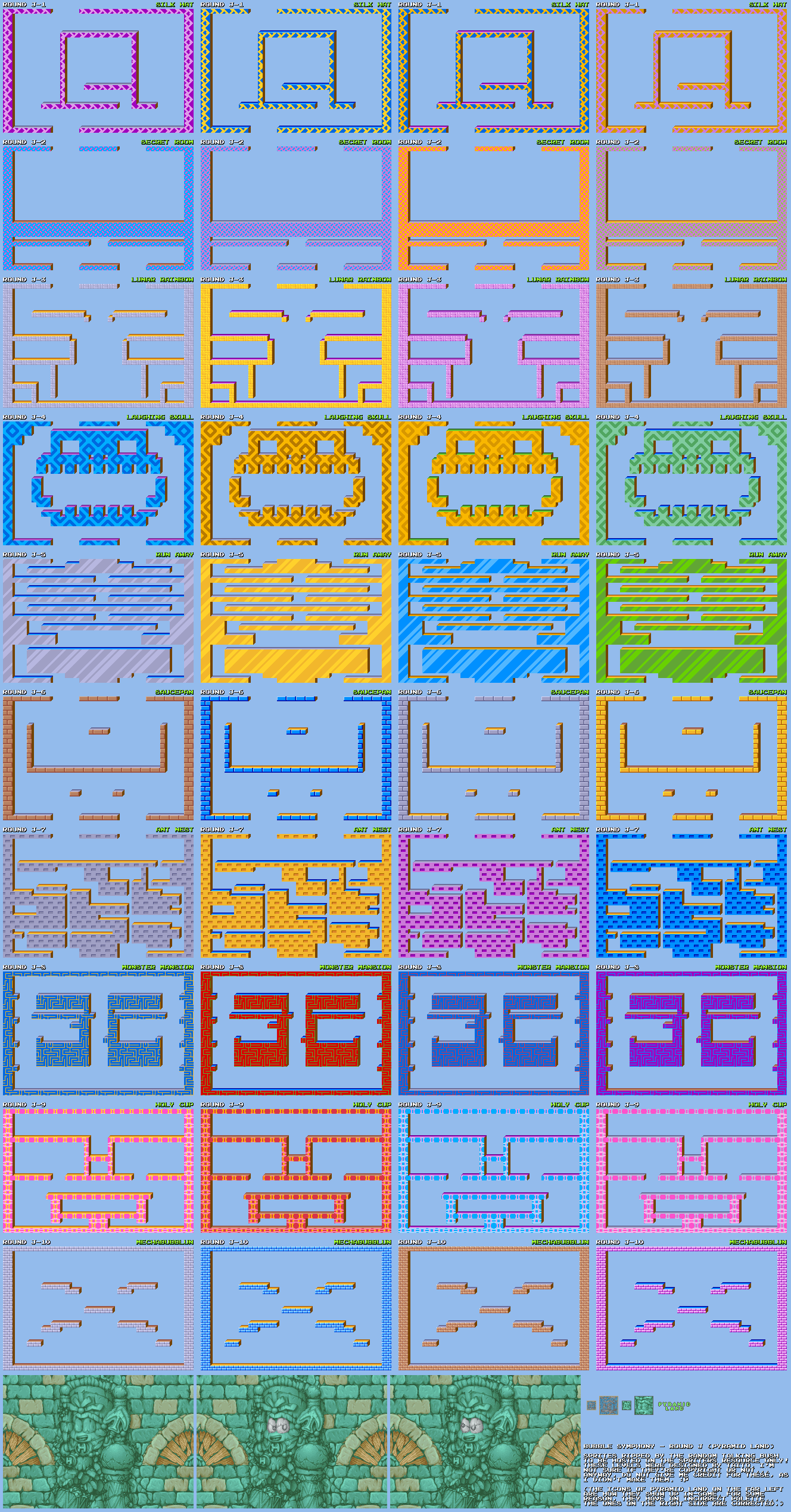 Bubble Symphony / Bubble Bobble II - Round J (Pyramid Land)