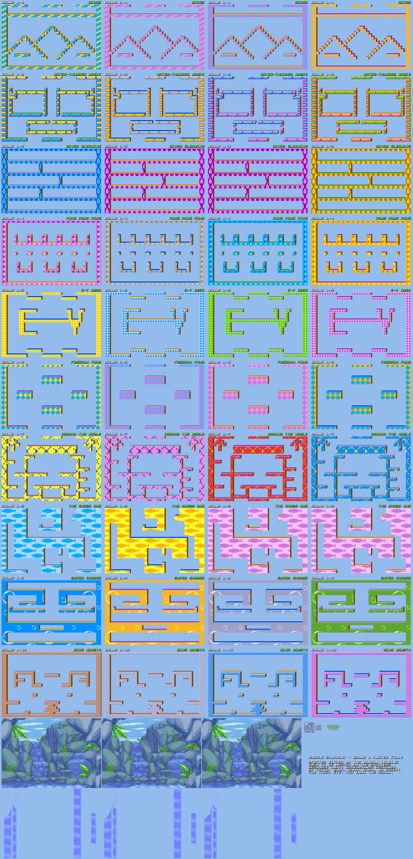 Bubble Symphony / Bubble Bobble II - Round L (Water Fall)