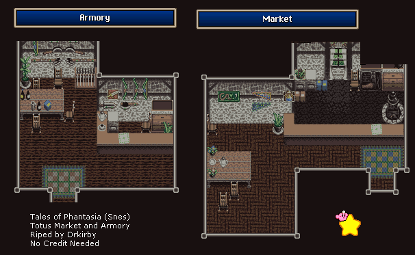 Tales of Phantasia (JPN) - Toltus Market and Armory