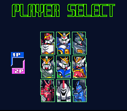 Gundam Wing: Endless Duel (JPN) - Player Select