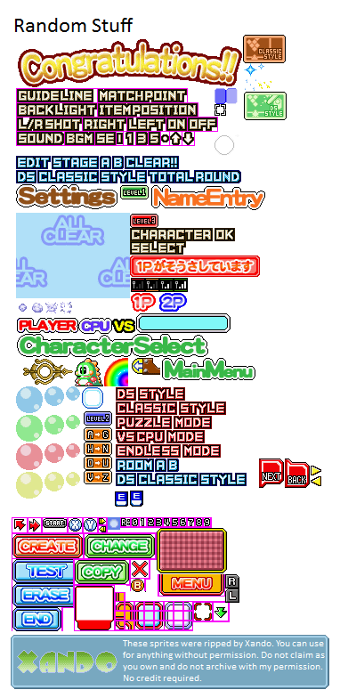 Puzzle Bobble DS - Miscellaneous