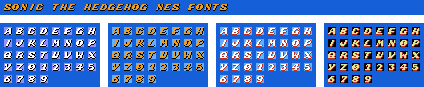 Sonic the Hedgehog Improvement (Hack) - Fonts (V1.2)