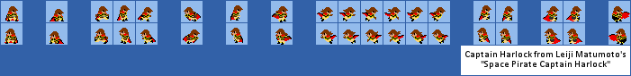 Captain Harlock (Super Mario Maker-Style)