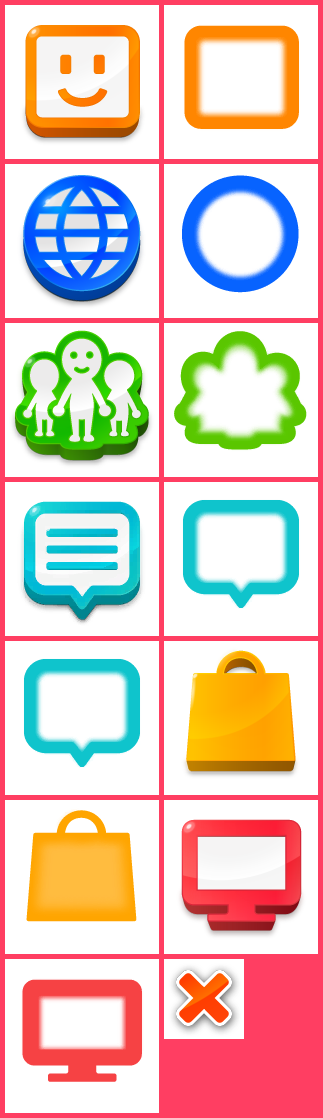 Home Menu Icons