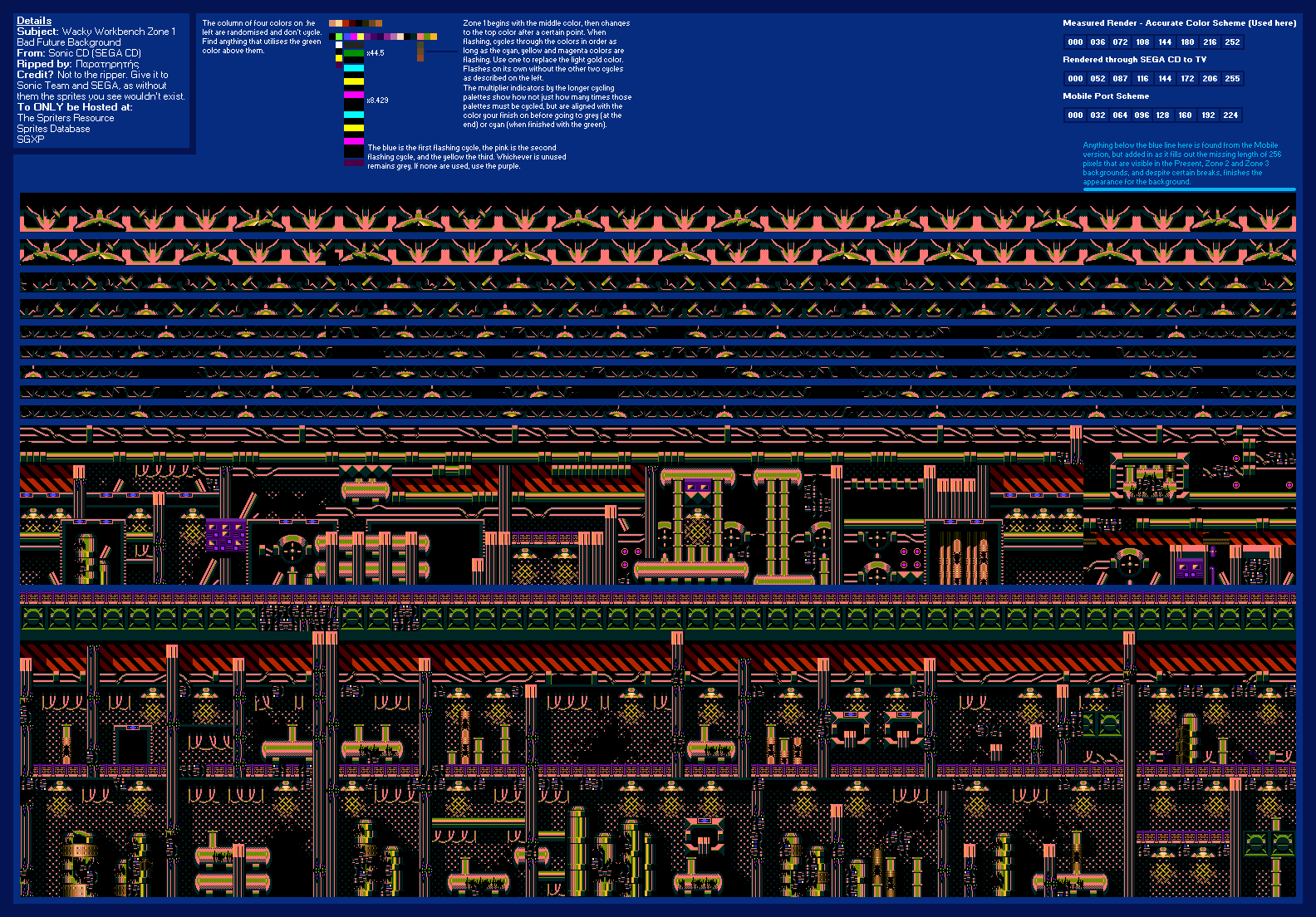 Sonic the Hedgehog CD - Wacky Workbench Zone 1 (Bad Future)