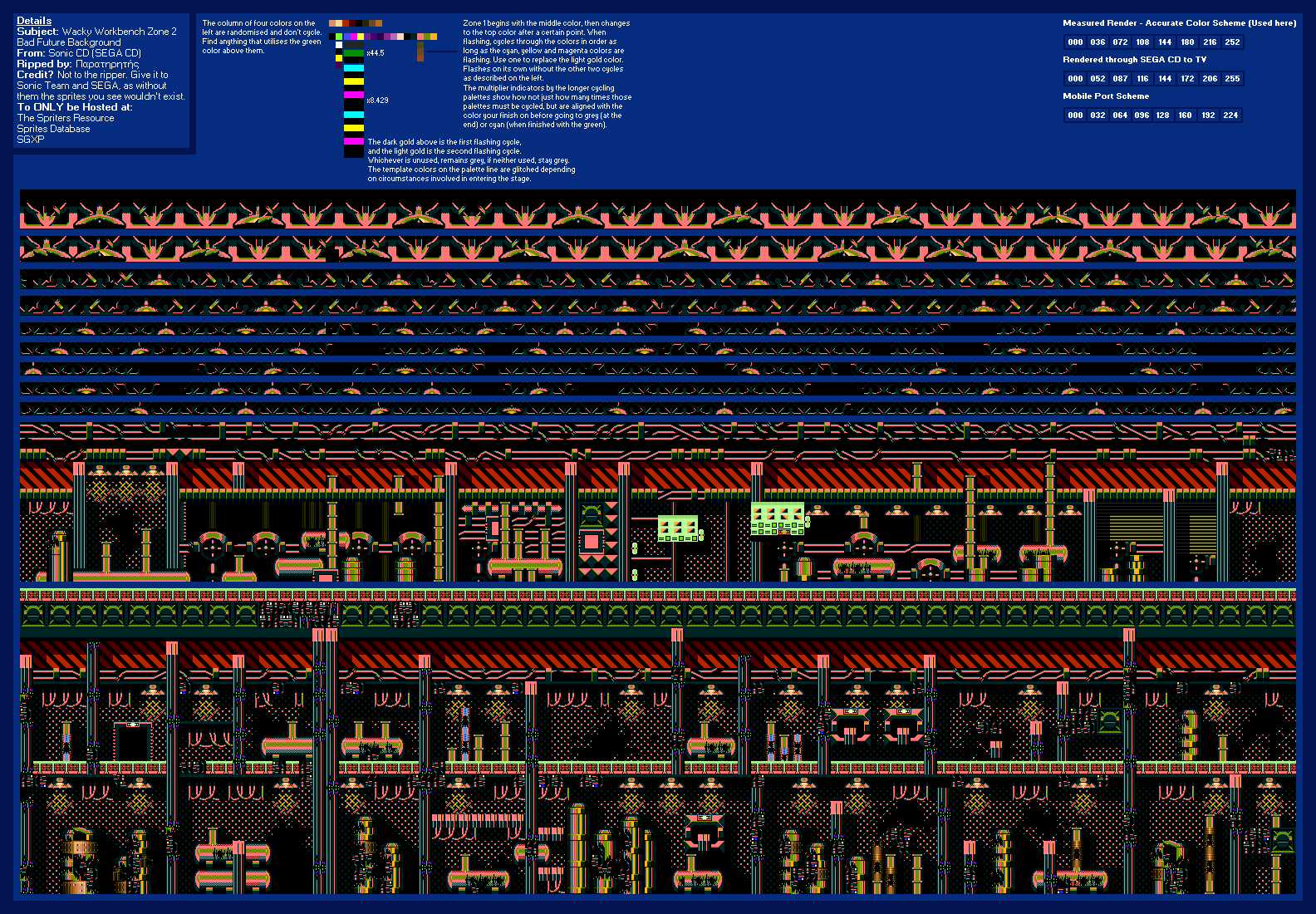 Sonic the Hedgehog CD - Wacky Workbench Zone 2 (Bad Future)