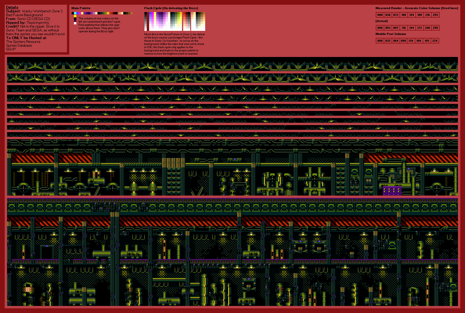 Sonic the Hedgehog CD - Wacky Workbench Zone 3 (Bad Future)