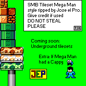 Mario Customs - SMB Overworld Tileset (Mega Man NES-Style)