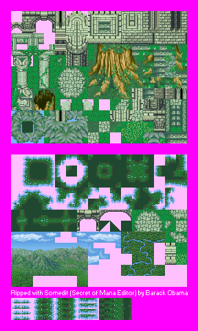 Secret of Mana - Imperial Castle (Roof, Mech Rider's Boss Area)