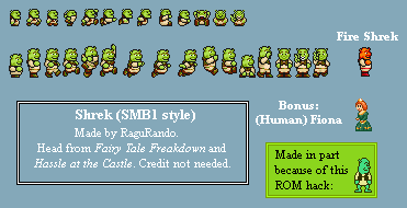 Shrek (Super Mario Bros. 1 SNES-Style)