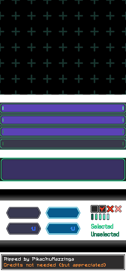 Pokémon Black / White - Options Screen