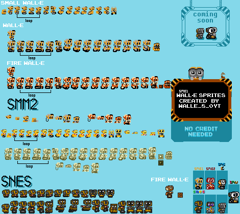 WALL·E (Super Mario Bros. NES & SNES-Styles)