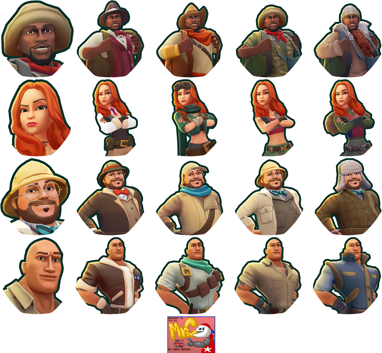 Jumanji: Epic Run - Character Icons